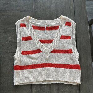 Free People Cropped Sweater Vest
